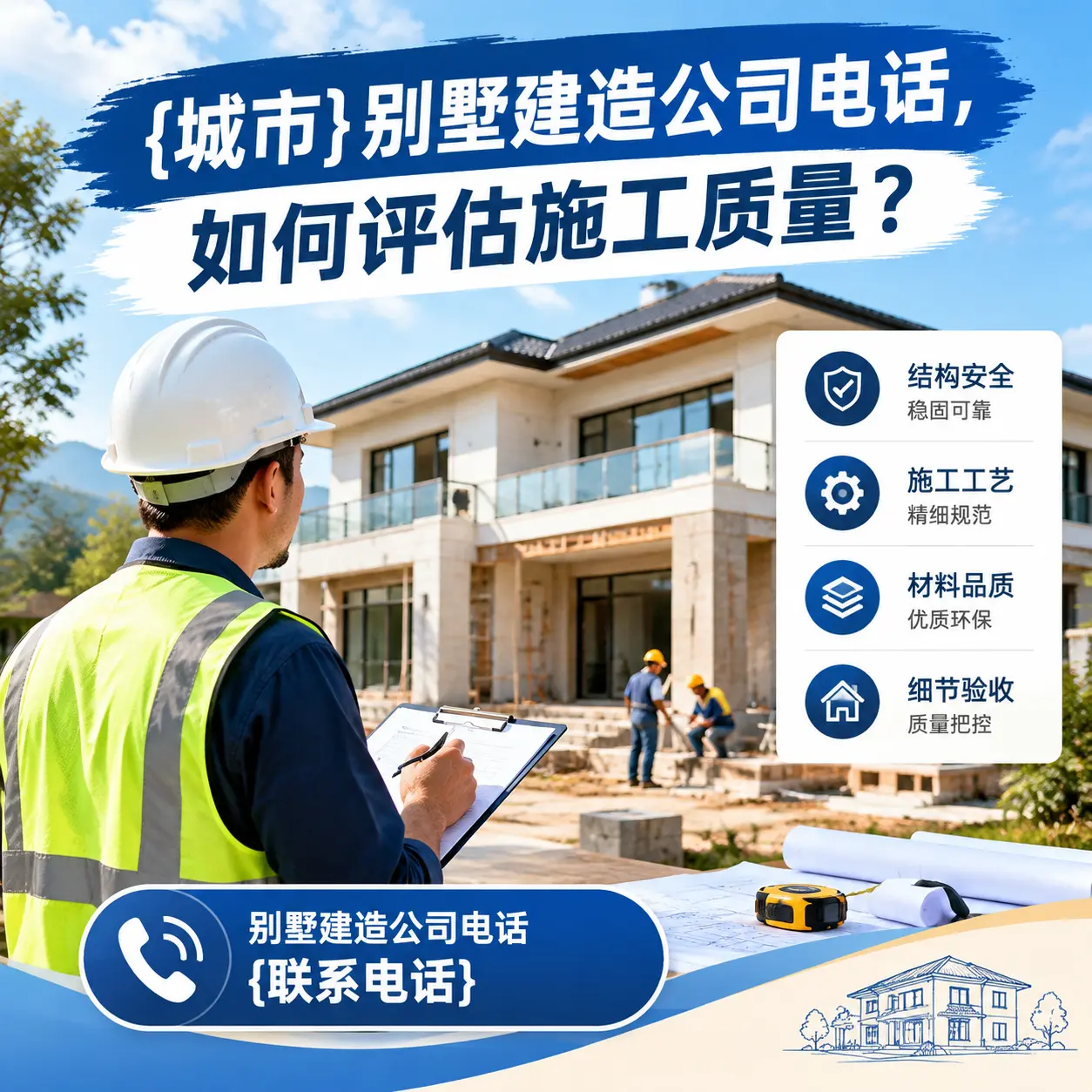 雷山别墅建造公司电话，如何评估施工质量？