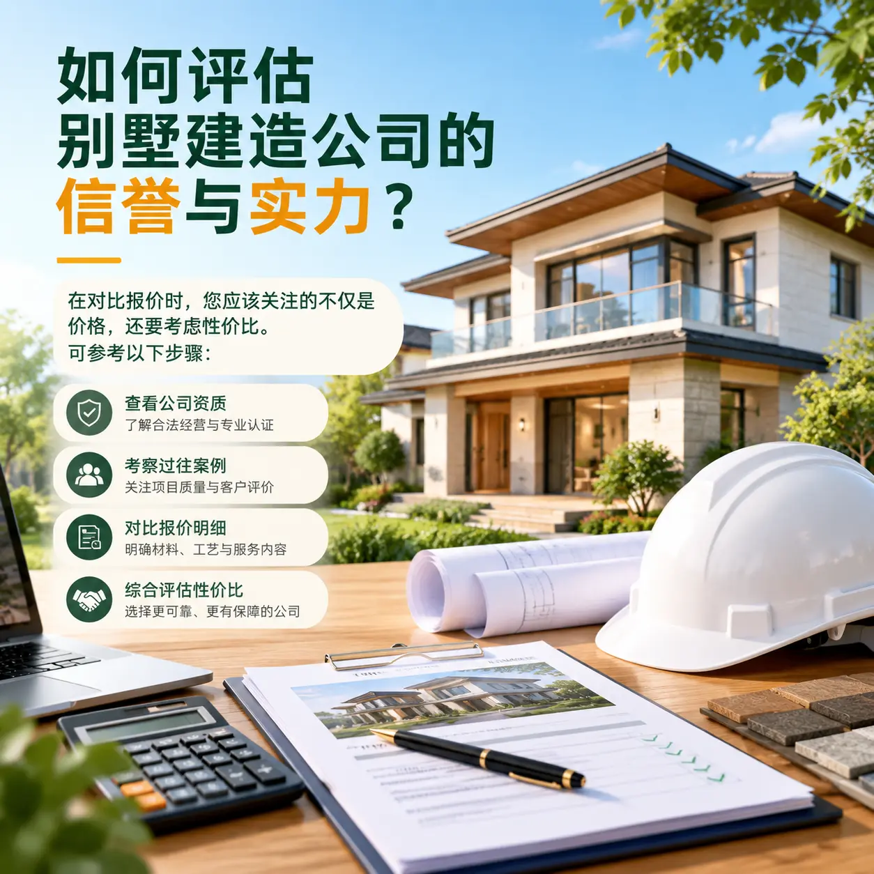 如何评估 雷山 别墅建造公司的信誉与实力？