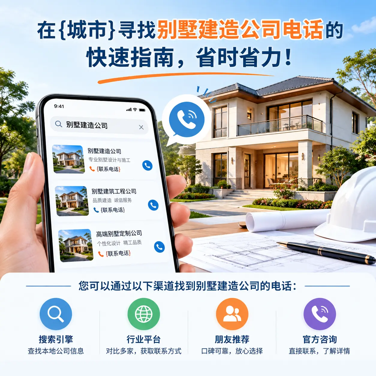 在雷山寻找别墅建造公司电话的快速指南，省时省力！